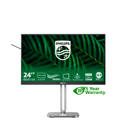 Philips 5000 series 24 inch - 1920 x 1080 - Full HD - LCD - Black [24B2G5301/00]