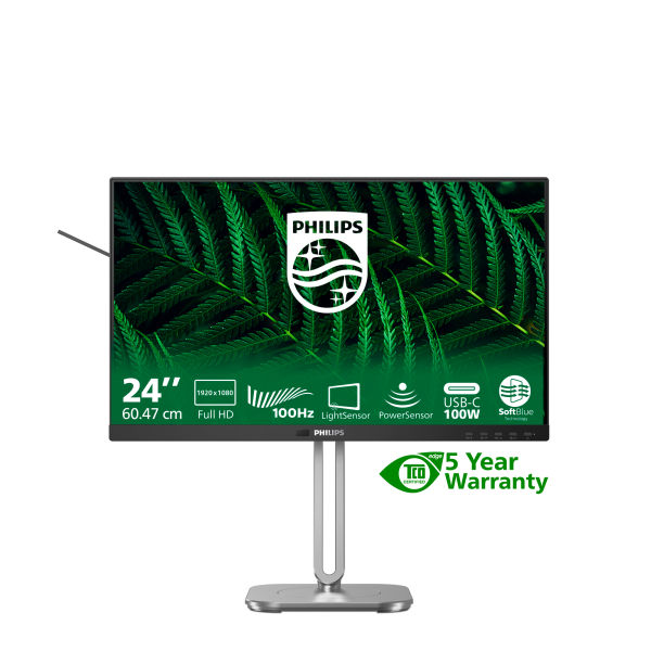 Philips 5000 series 24 inch - 1920 x 1080 - Full HD - LCD - Black [24B2G5301/00]