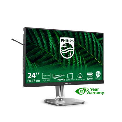 Philips 5000 series 24 inch - 1920 x 1080 - Full HD - LCD - Black [24B2G5301/00]