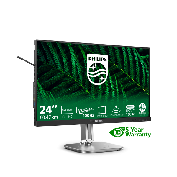 Philips 5000 series 24 inch - 1920 x 1080 - Full HD - LCD - Black [24B2G5301/00]