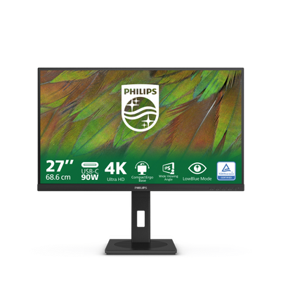 PHILIPS MONITOR 27 LED IPS 4K UHD 16:9 4MS 350 CDM, PIVOT, DP/HDMI, USB-C HUB [27B1U3900]