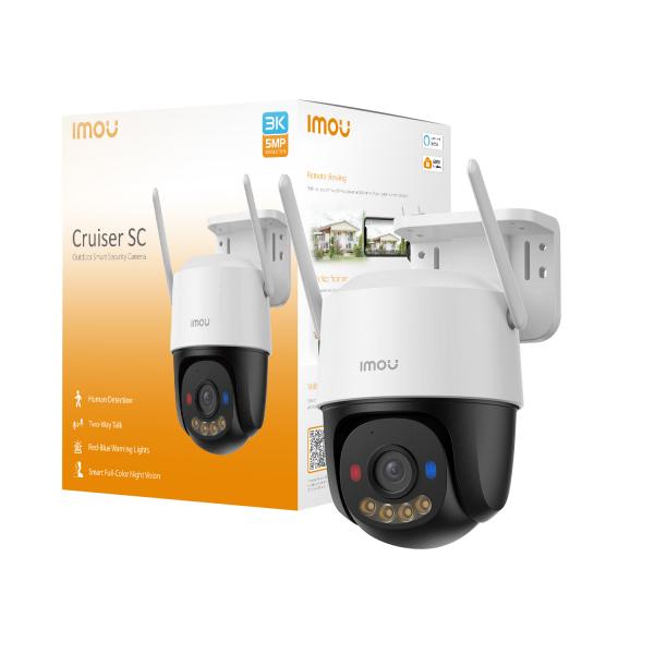 IMOU CRUISER SC 3K, TELECAMERA 5MP CON PAN 355 E TILT 0-90, VISIONE NOTTURNA A COLORI, SMART TRACK [IPC-K7FP-5H0WE]
