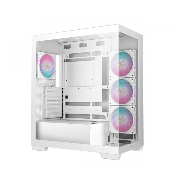 DEEPCOOL CASE MID TOWER CG580 WH 4F WHITE 2*TG 4x120 PWM+ARGB FAN [R-CG580-WHADA4-G-1]