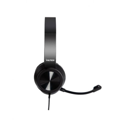 VULTECH CUFFIE CON MICROFONOCON ARCHETTO REGOLABILE, CON FILO USB [HS-03]