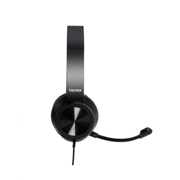 VULTECH CUFFIE CON MICROFONOCON ARCHETTO REGOLABILE, CON FILO USB [HS-03]