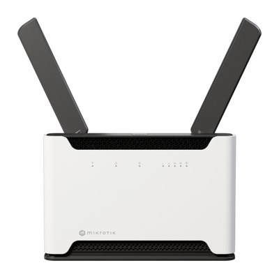 Mikrotik, Chateau PRO ax. Router Wi-Fi 6 4x4 con CPU quad-core ARM da 2,2 GHz, 1 GB RAM, 5 porte Gigabit Ethernet, 1 porta USB 3.0 e sistema operativo RouterOS (Licenza L6) [H53UiG-5HaxQ2HaxQ]