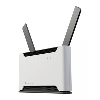 Mikrotik, Chateau PRO ax. Router Wi-Fi 6 4x4 con CPU quad-core ARM da 2,2 GHz, 1 GB RAM, 5 porte Gigabit Ethernet, 1 porta USB 3.0 e sistema operativo RouterOS (Licenza L6) [H53UiG-5HaxQ2HaxQ]