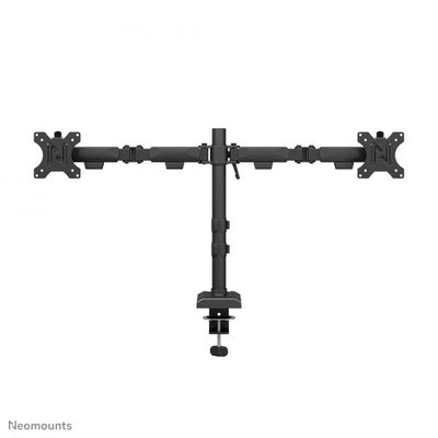 Neomounts NERO Dual monitor arm - 10-32inch - 0-8 kg/screen - 180 Degrees - Stop Mechanism - Total Plastic-Free Packaging - Black [DS60-600BL2]