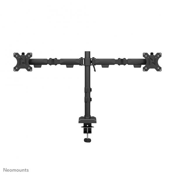 Neomounts NERO Dual monitor arm - 10-32inch - 0-8 kg/screen - 180 Degrees - Stop Mechanism - Total Plastic-Free Packaging - Black [DS60-600BL2]