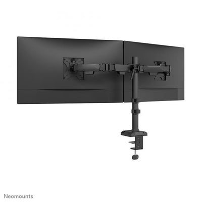 Neomounts NERO Dual monitor arm - 10-32inch - 0-8 kg/screen - 180 Degrees - Stop Mechanism - Total Plastic-Free Packaging - Black [DS60-600BL2]