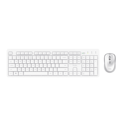 TRUST BUNDLE TASTIERA E MOUSE ODY II, BIANCO, IT [25466]