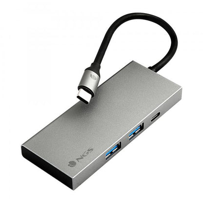 NGS ADATTATORE MULTIPORTA USB-C DA 4 A 1 IN ALLUMINIO [WONDER DOCK4PRO]