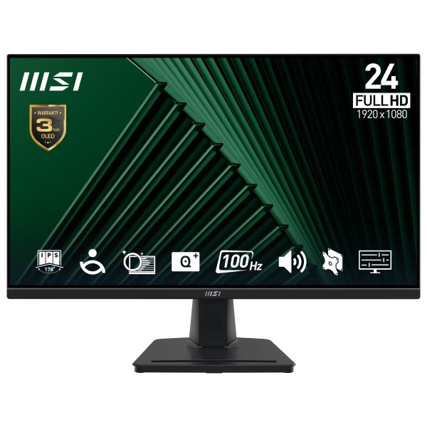 MSI Pro MP245G Monitor PC 60,5 cm (23.8") 1920 x 1080 Pixel Full HD LCD Nero [PROMP245G]