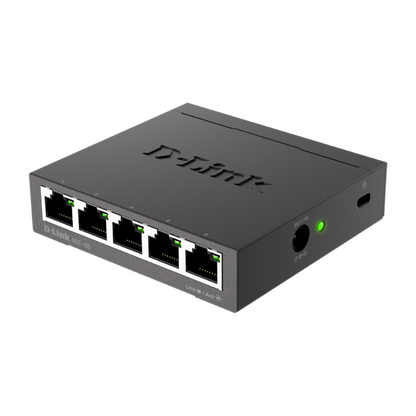 D-LINK SWITCH 5 PORTE GIGABIT CASE METALLICO [DGS-105]