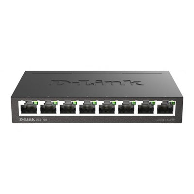 D-LINK SWITCH 8 PORTE GIGABIT CASE METALLICO [DGS-108]