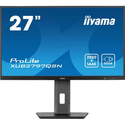 iiyama ProLite XUB2797QSN-B2 Monitor PC 68,6 cm (27") 2560 x 1440 Pixel 2K Ultra HD LED Nero [XUB2797QSN-B2.]