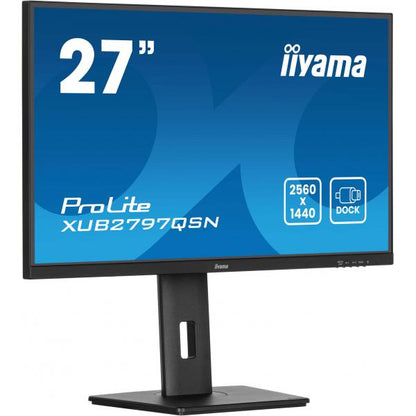 iiyama ProLite XUB2797QSN-B2 Monitor PC 68,6 cm (27") 2560 x 1440 Pixel 2K Ultra HD LED Nero [XUB2797QSN-B2.]