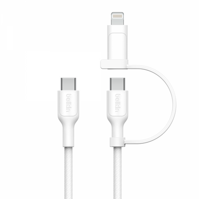 Belkin BoostCharge Pro cavo USB USB 2.0 1,5 m USB C USB C/Lightning Bianco [CAC003HQ1.5MWH]