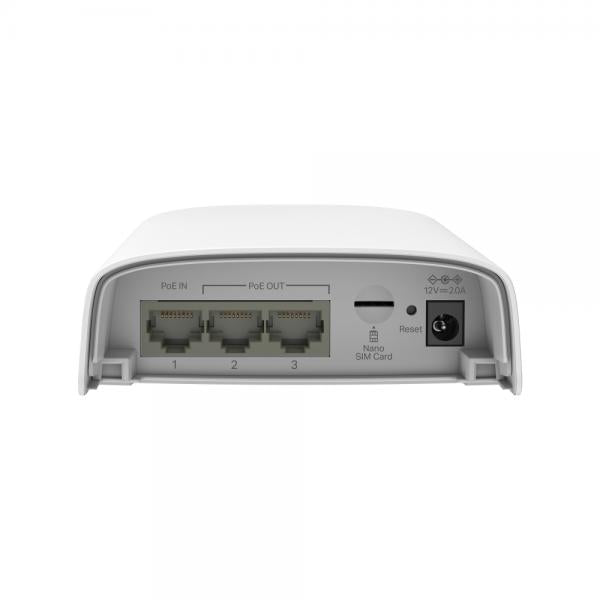 TP-Link - Omada 4G+ Cat6 AX3000 Gigabit VPN Router, 1 Gigabit SFP WAN/LAN Port, 1 Gigabit RJ45 WAN Port, 4 Gigabit WAN/LAN RJ45 Ports, 1 Nano SIM slot (4G+ Cat6),IP55 Weatherproof [ER703WP-4G-Outdoor]