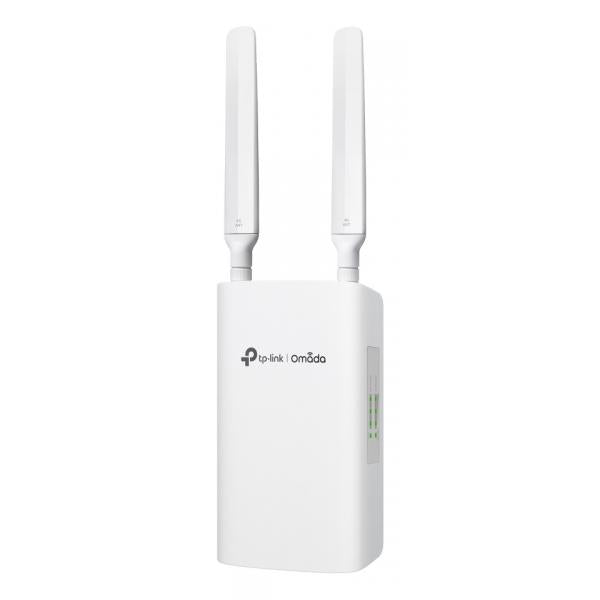 TP-Link - Omada 4G+ Cat6 AX3000 Gigabit VPN Router, 1 Gigabit SFP WAN/LAN Port, 1 Gigabit RJ45 WAN Port, 4 Gigabit WAN/LAN RJ45 Ports, 1 Nano SIM slot (4G+ Cat6),IP55 Weatherproof [ER703WP-4G-Outdoor]