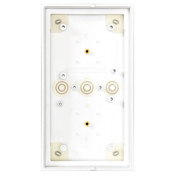 MOBOTIX MX-OPT-Box-2-EXT-ON-SV- Double On-Wall Mount, Silver - per video IP door station T24 [MX-OPT-Box-2-EXT-ON-SV]