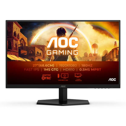 AOC MONITOR GAMING 27 LED IPS FHD 1MS 300 CDM 180Hz, DP/HDMI [27G42E]