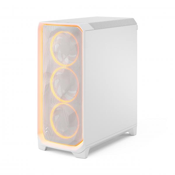 FRACTAL CASE MID TOWER MESHIFY 3 AMBIENCE PRO RGB WHITE TG CLEAR TINT [FD-C-MES3A-05]