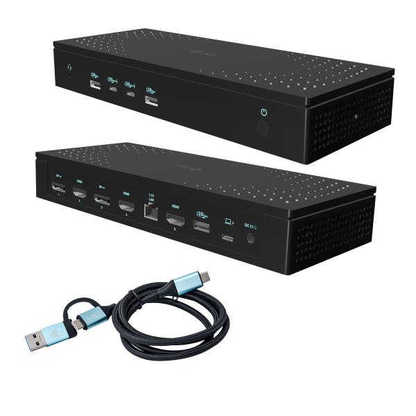 i-tec Universal 5x 4K/60Hz Display Docking Station + Power Delivery 100W [CA5MONITORDOCKPDIT]