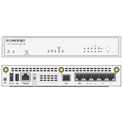 Fortinet FortiWiFi 50G firewall (hardware) Desktop 5 Gbit/s [FWF-50G-E-BDL-950-60]