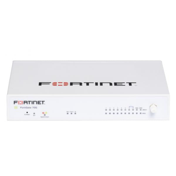 FORTIGATE-70G CON 10 PORTE GE RJ45 (DI CUI 7 PORTE INTERNE, 2 PORTE WAN E 1 PORTA DMZ). [FG70G]