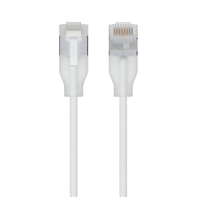Ubiquiti - Cavo patch intrecciato ultrasottile, progettato e ottimizzato per il networking a 10 GbE, RJ45 traslucido per una luminosità ottimale Etherlighting. 1 metro [UACC-Cable-Patch-EL-C6A-1M-W]
