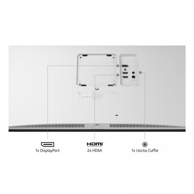 Lg US550 - 27 inch - 4K Ultra HD IPS LED Monitor - 3840x2160 - Pivot / HAS [27US550-W.AEU]