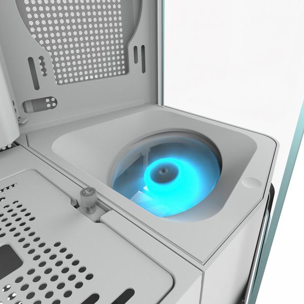 COUGAR CASE MID TOWER FV270 RGB WHITE 2xTG CURVED 4 ARGB FAN + RGB HUB [CGR-58M6W-RGB]