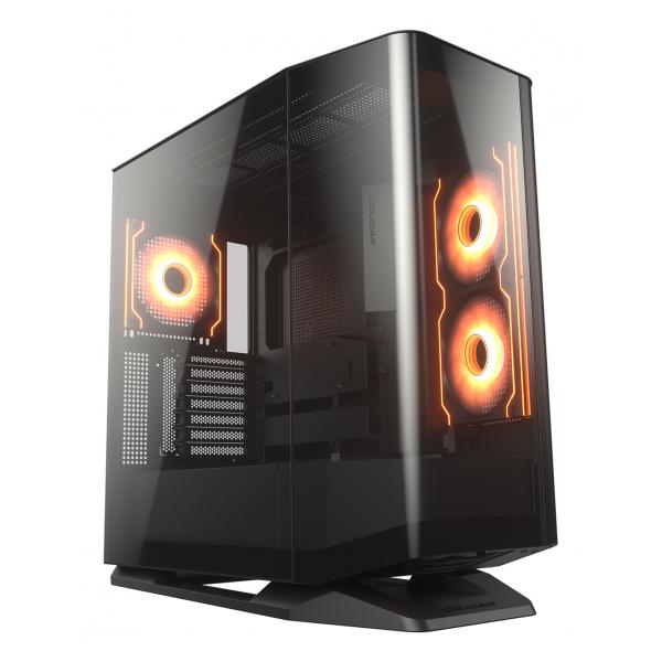 COUGAR CASE MID TOWER FV270 BLK 2*140mm + 2 *120mm ARGB FAN [CGR-58M6B-RGB]