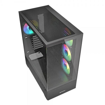 SHARKOON CASE AK6 RGB BLACK ATX [AK6 RGB ATX BLACK]