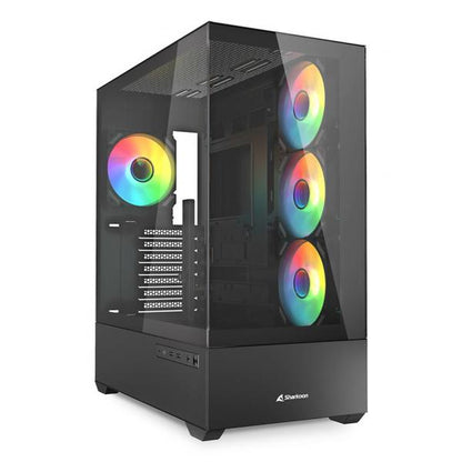 SHARKOON CASE AK6 RGB BLACK ATX [AK6 RGB ATX BLACK]