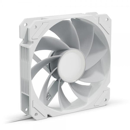 Sharkoon SHARK Mirror RGB PWM REVERSE Case per computer Ventilatore 12 cm Bianco 1 pz [SHARKMIRRORRGBFANREVWHITE]