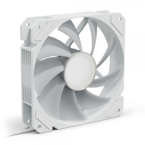 Sharkoon SHARK Mirror PWM RGB Case per computer Ventilatore 12 cm Bianco 1 pz [SHARKMIRRORRGBFANWHITE]