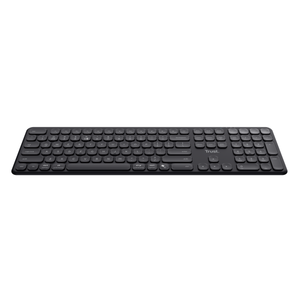 TRUST TASTIERA WIRELESS RICARICABILE MULTICONNECT 2 BT + 1 WL 2,4GHZ - PLASTICA RICICLATA 55 - LAYO [25633]