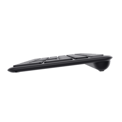 TRUST TASTIERA WIRELESS RICARICABILE MULTICONNECT 2 BT + 1 WL 2,4GHZ - PLASTICA RICICLATA 55 - LAYO [25633]