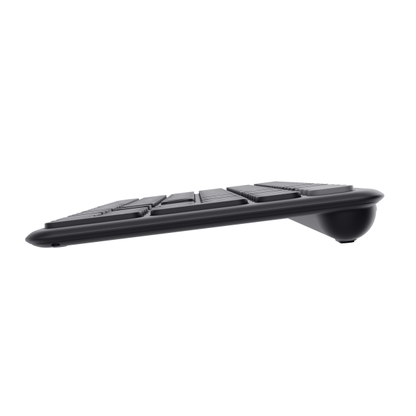 TRUST TASTIERA WIRELESS RICARICABILE MULTICONNECT 2 BT + 1 WL 2,4GHZ - PLASTICA RICICLATA 55 - LAYO [25633]