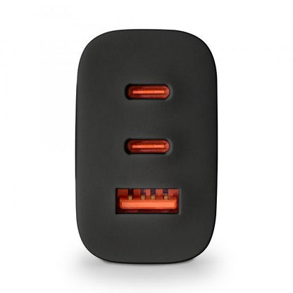 NGS CARICATORE DA PARETE ULTRAVELOCE DA 65 W CON 3 PORTE: 2 USB-C + USB-A [BUD 65W]