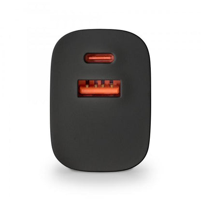 NGS CARICATORE DA PARETE ULTRAVELOCE DA 33W CON 2 PORTE: USB-C + USB-A, RICARICA SIMULTANEA [BUD 33W]