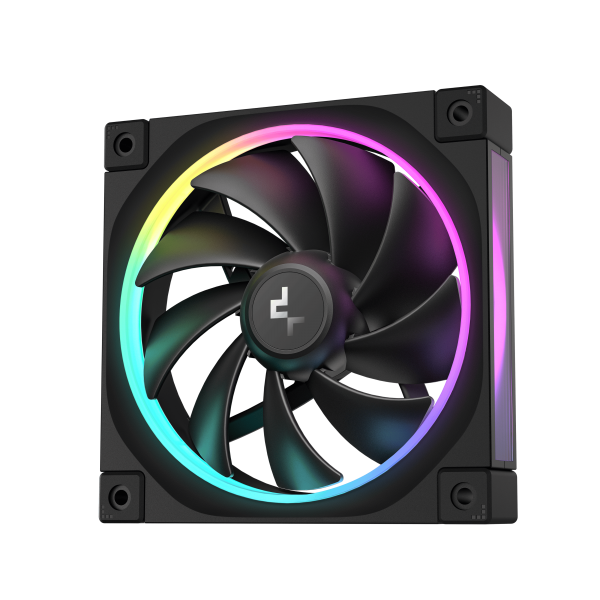 DEEPCOOL VENTOLE CASE FL12 NERA ARGB PWM BASSO RUMORE (kit 3 ventole) [R-FL12-BKAPN3-G]