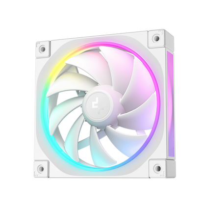 DEEPCOOL VENTOLE CASE FL12 BIANCA ARGB PWM BASSO RUMORE (kit 3 ventole) [R-FL12-WHAPN3-G]