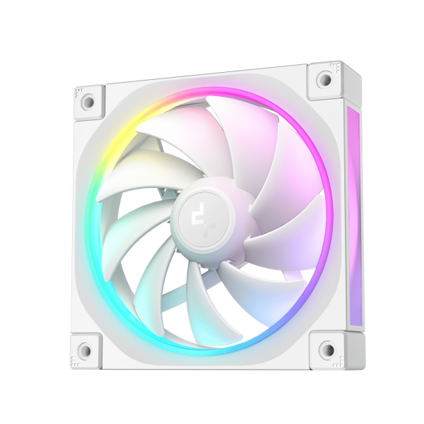 DEEPCOOL VENTOLE CASE FL12 BIANCA ARGB PWM BASSO RUMORE (kit 3 ventole) [R-FL12-WHAPN3-G]