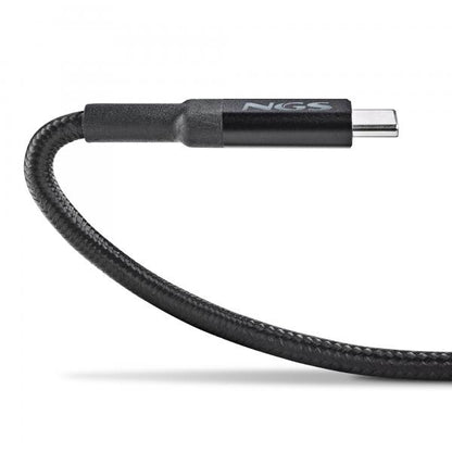 NGS CAVO DI RICARICA RAPIDA DA USB C A USB C, 3 MT, NERO [KNOT65W-3]