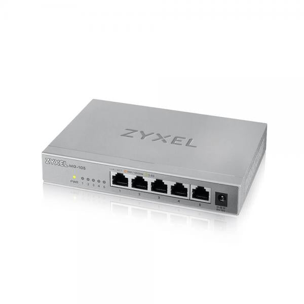 ZYXEL SWITCH XMG-108 UNMANAGED, 5 PORTE 2.5GBE1 PORTA 10GBE SFP+, DESKTOP [XMG-105-ZZ0101F]