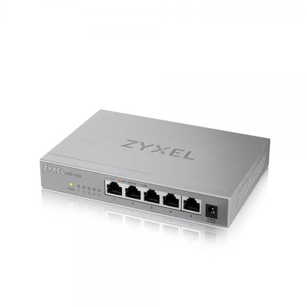 ZYXEL SWITCH XMG-108 UNMANAGED, 5 PORTE 2.5GBE1 PORTA 10GBE SFP+, DESKTOP [XMG-105-ZZ0101F]