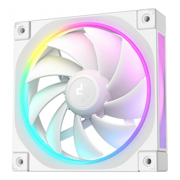 DEEPCOOL VENTOLE CASE FL12 BIANCA ARGB PWM BASSO RUMORE [R-FL12-WHAPN1-G]